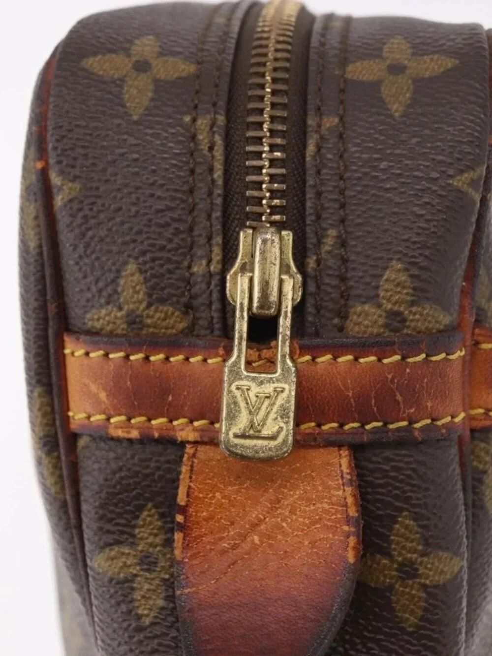 LOUIS VUITTON Monogram Compiegne 28 Clutch Bag M51845 LV Auth 186575